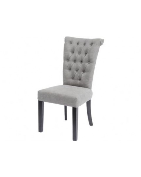 Libra Jansen Dark Grey Button Back Dining Chair